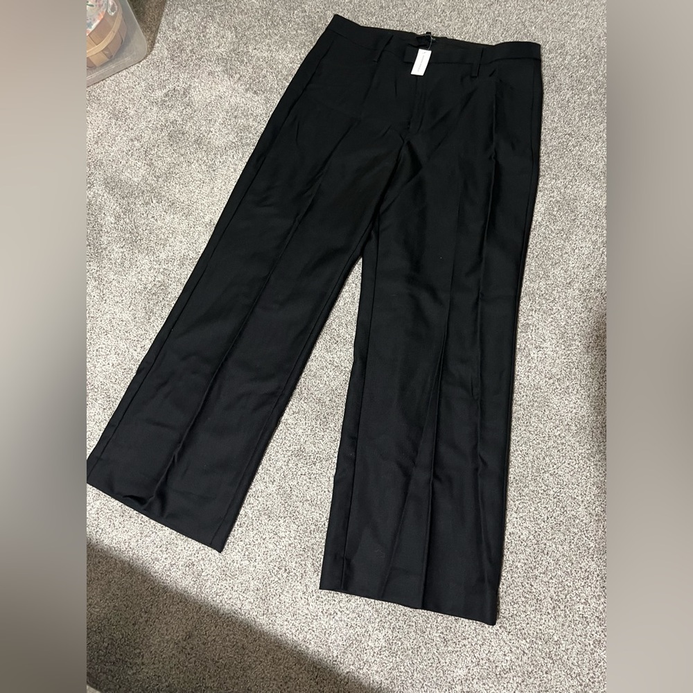 NWT Banana Republic black, lined, wool slacks.
